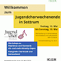 Ein Bild des Einladungsplakates für das Jugendchorwochenende in Sottrum
